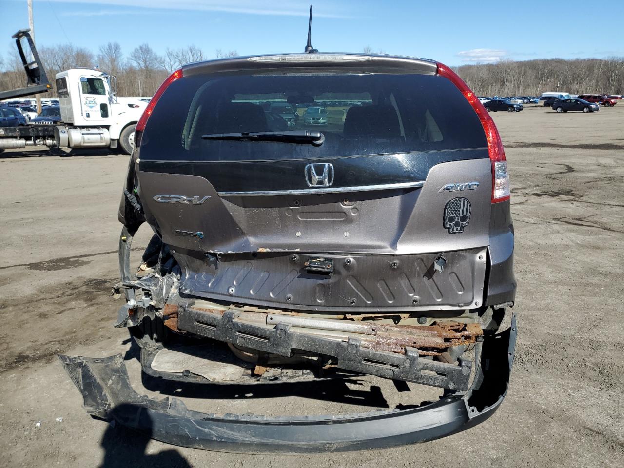 2012 Honda CR-V VIN 5J6RM4H53CL028620 Copart auction photo, rear end / minor dent/scratches damage thumbnail 6