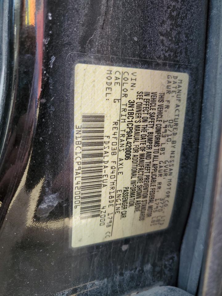 2010 Nissan Versa VIN 3N1BC1CP9AL420006 Copart auction photo, rear end damage thumbnail 13