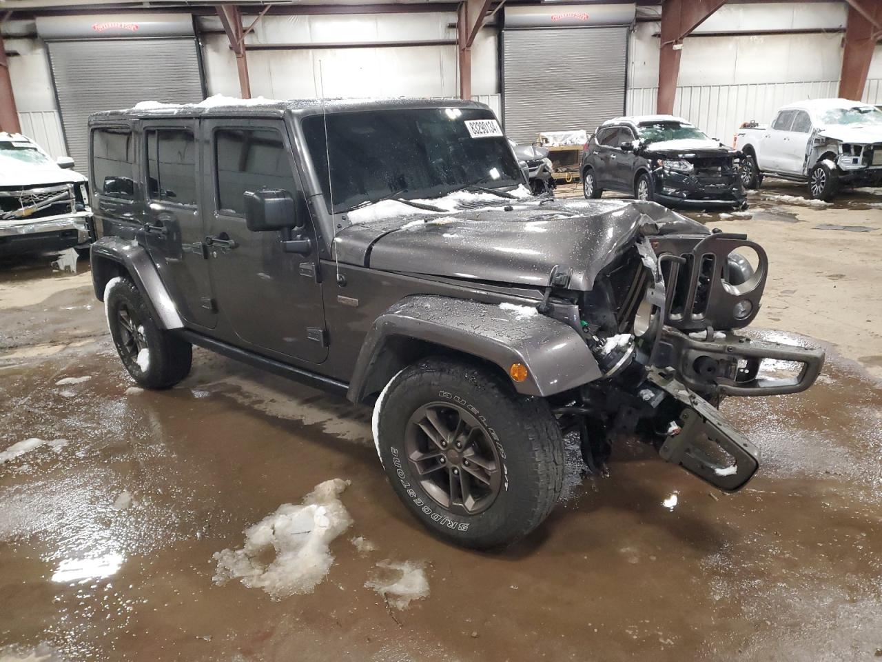 2017 Jeep Wrangler VIN 1C4BJWEG9HL539063 Copart auction photo, front end damage thumbnail 4