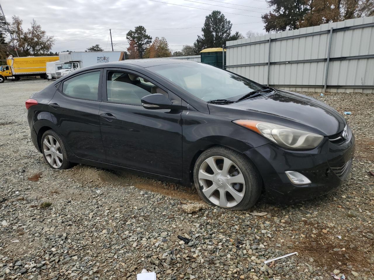 2013 Hyundai Elantra VIN KMHDH4AEXDU543023 Copart auction photo, all over damage thumbnail 4
