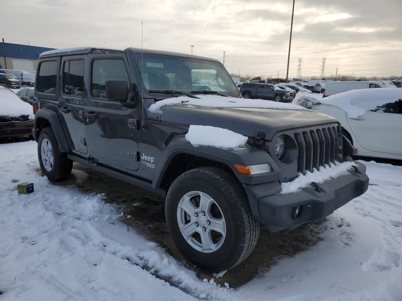 2021 Jeep Wrangler VIN 1C4HJXDG0MW523876 Copart auction photo, all over / rear end damage thumbnail 4