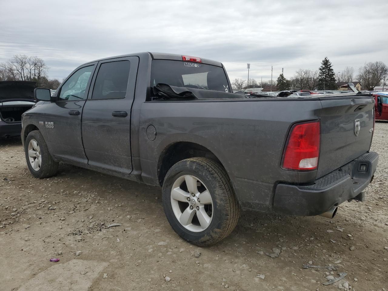 2014 RAM 1500 VIN 3C6RR7KT4EG324950 Copart auction photo, rear end / side damage thumbnail 2