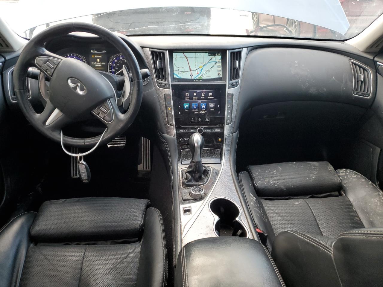 2014 Infiniti Q50 VIN JN1BV7AR0EM691968 Copart auction photo, front end damage thumbnail 8