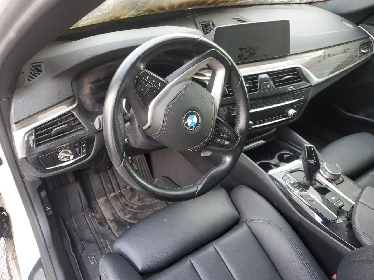 2020 BMW 5er VIN WBAJR3C01LCD59822 Copart auction photo, burn - engine / front end damage thumbnail 8