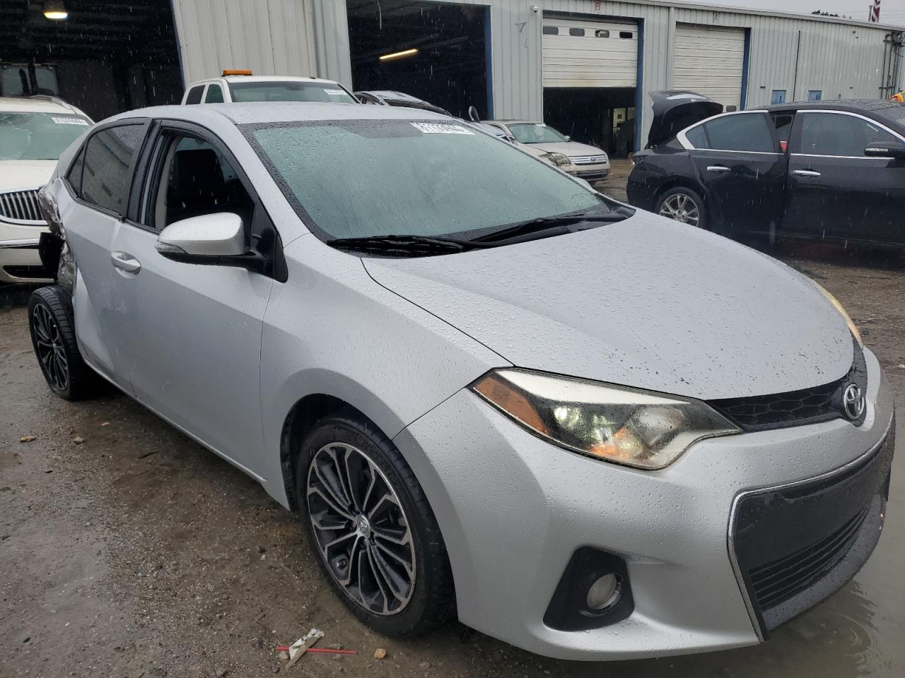 2014 Toyota Corolla VIN 2T1BURHE3EC002257 Copart auction photo, side / rear end damage thumbnail 4