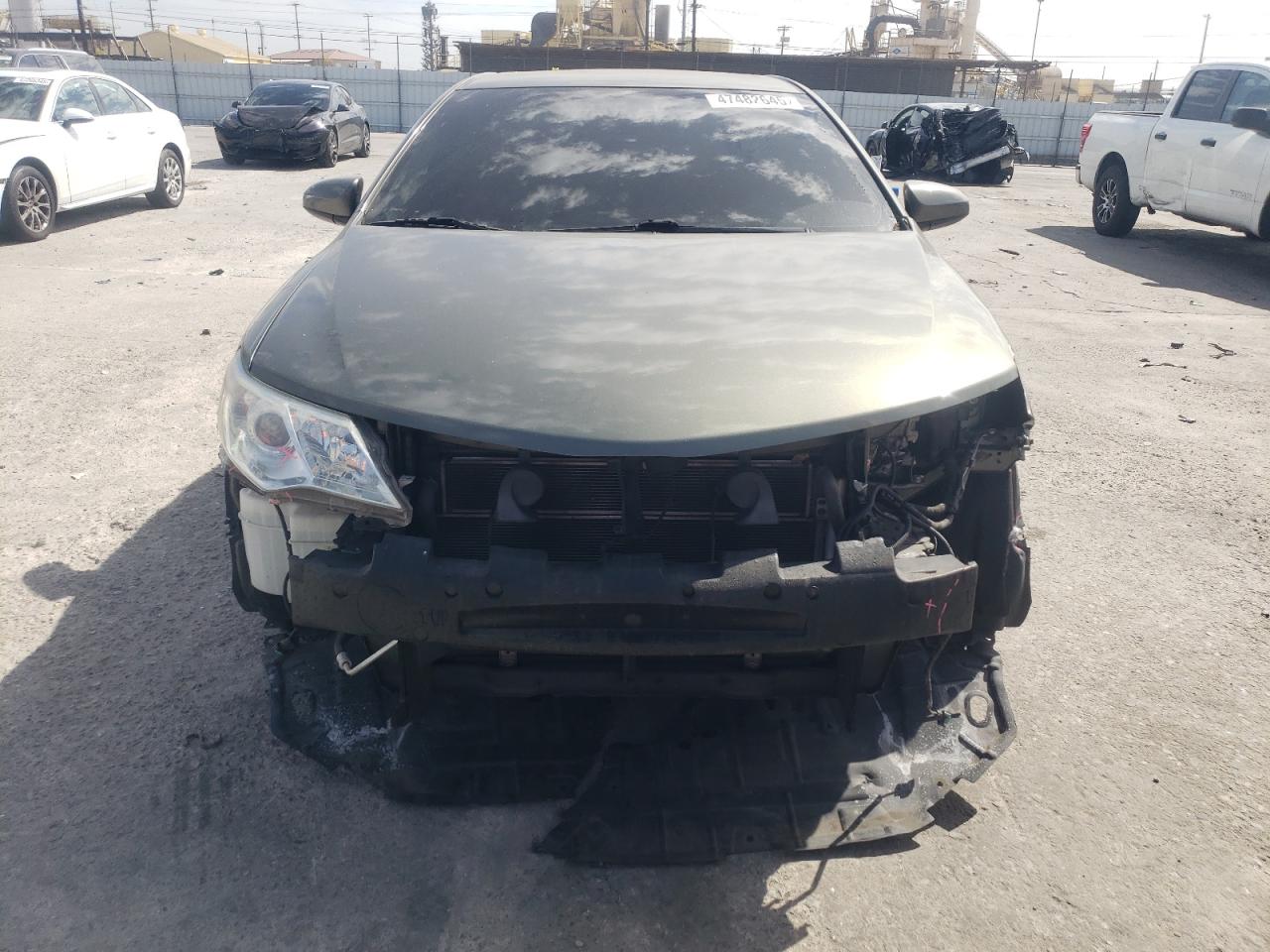 2012 Toyota Camry VIN 4T1BD1FK3CU021199 Copart auction photo, front end damage thumbnail 5