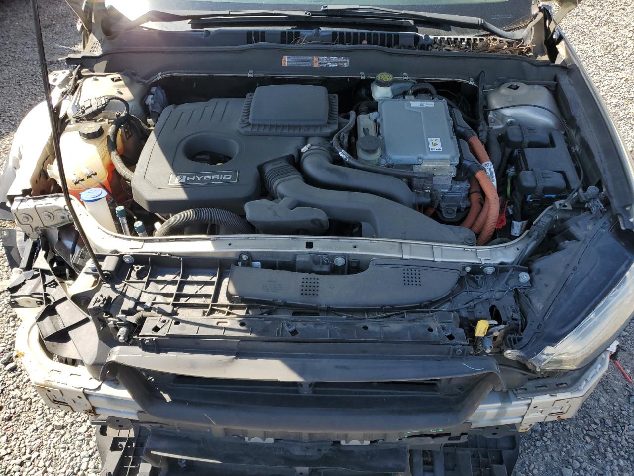 2017 Ford Fusion VIN 3FA6P0LU3HR301951 Copart auction photo, side / front end damage thumbnail 11