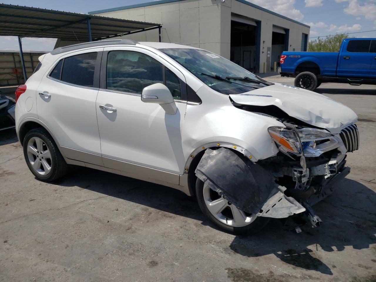 2015 Buick Encore VIN KL4CJASB4FB216021 Copart auction photo, front end damage thumbnail 4