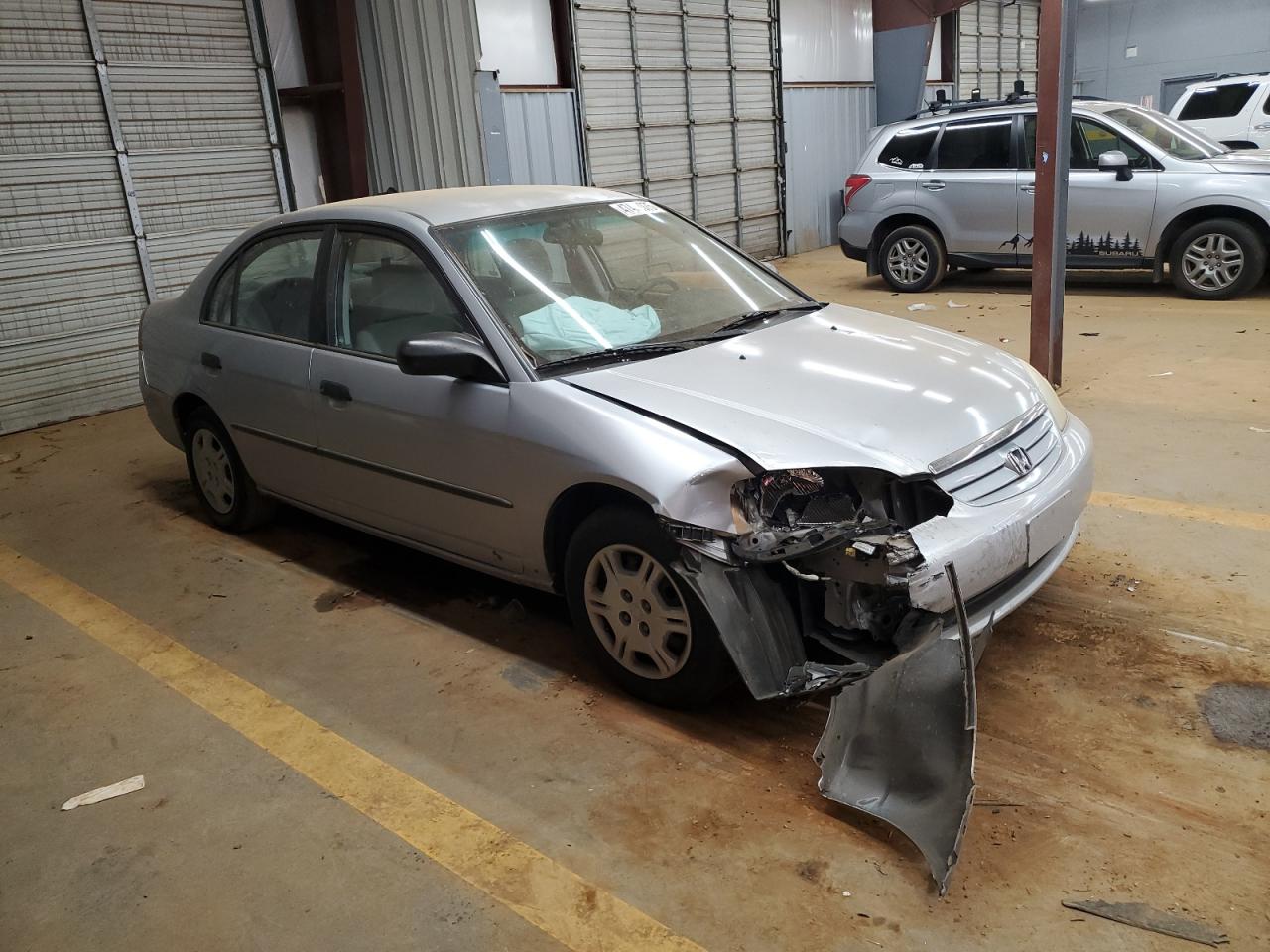 2002 Honda Civic VIN 2HGES15152H542427 Copart auction photo, front end / minor dent/scratches damage thumbnail 4