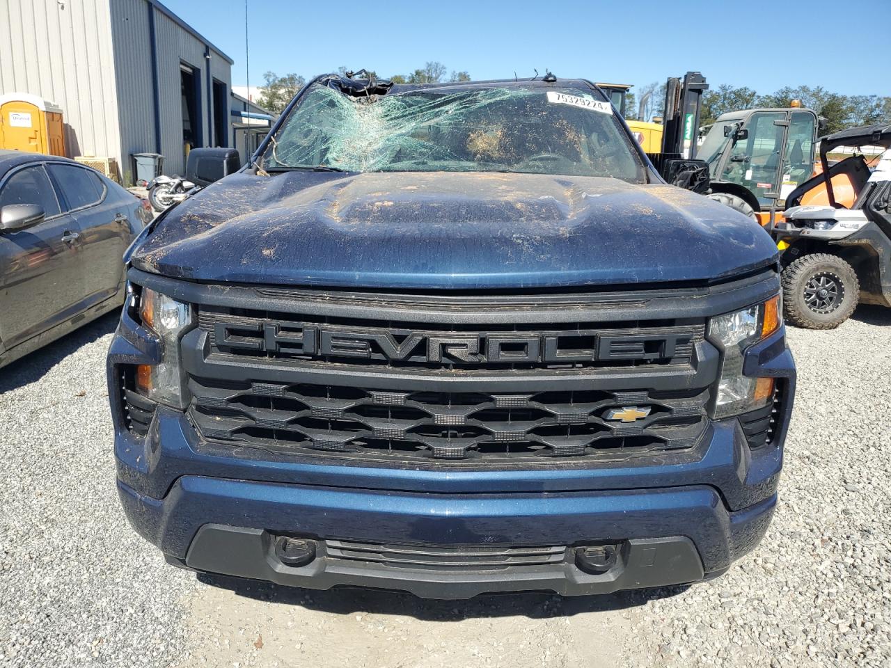 2023 Chevrolet Silverado VIN 1GCPDBEK1PZ156272 Copart auction photo, top/roof damage thumbnail 5