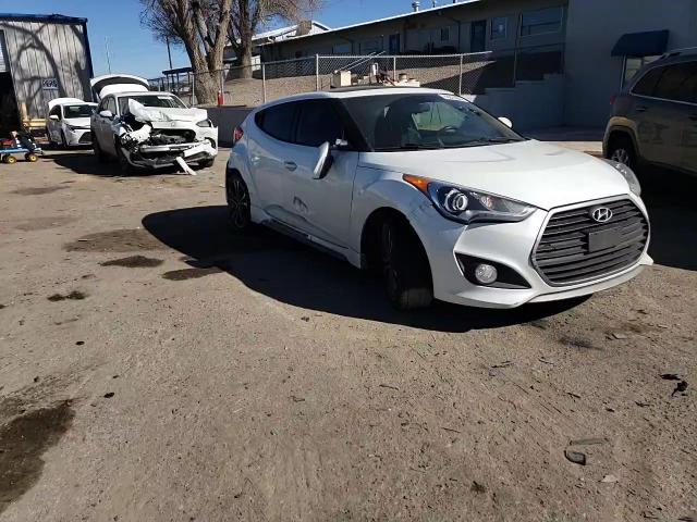 2017 Hyundai Veloster VIN KMHTC6AE2HU310362 Copart auction photo, rear end / side damage thumbnail 10
