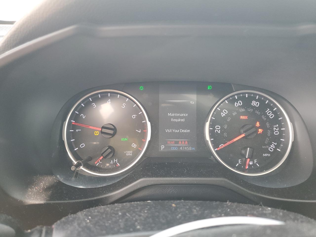 2019 Toyota RAV 4 VIN 2T3W1RFV7KW046552 Copart auction photo, rear end damage thumbnail 9