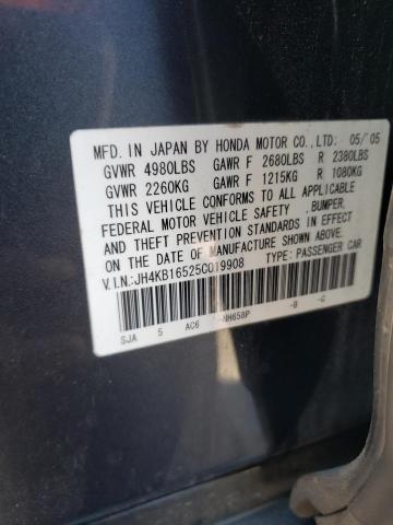 2005 Acura RL VIN JH4KB16525C019908 Copart auction photo, front end damage thumbnail 12