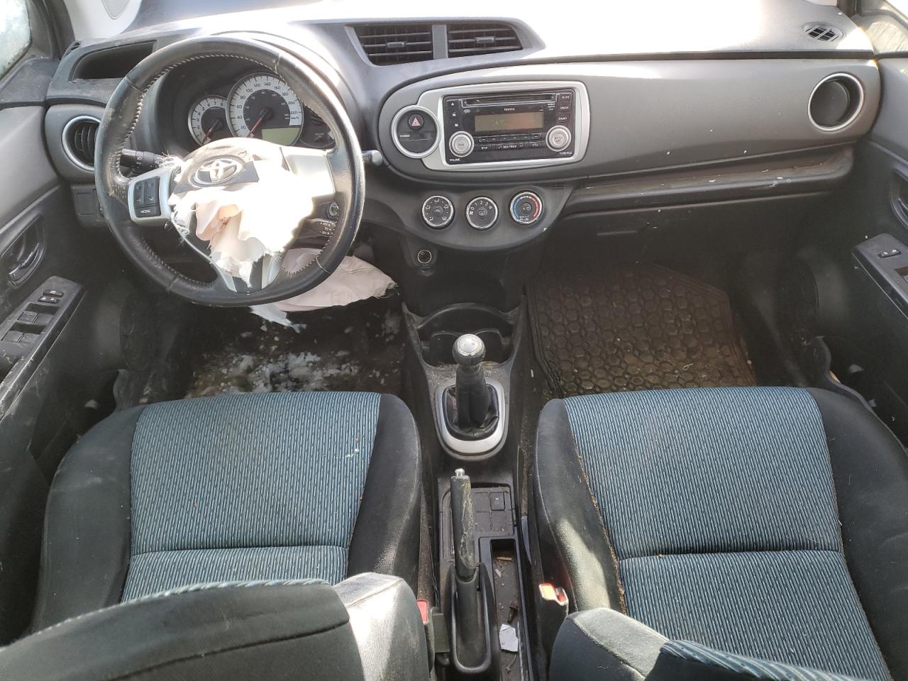 2012 Toyota Yaris VIN JTDKTUD37CD532094 Copart auction photo, front end / rear end damage thumbnail 8