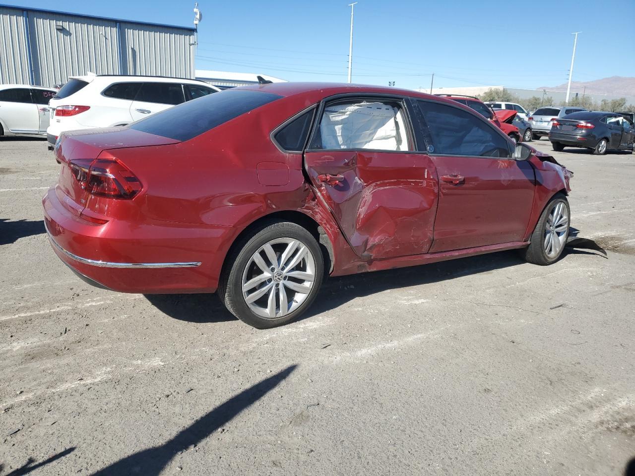 2019 Volkswagen Passat VIN 1VWLA7A38KC007532 Copart auction photo, front end / side damage thumbnail 3