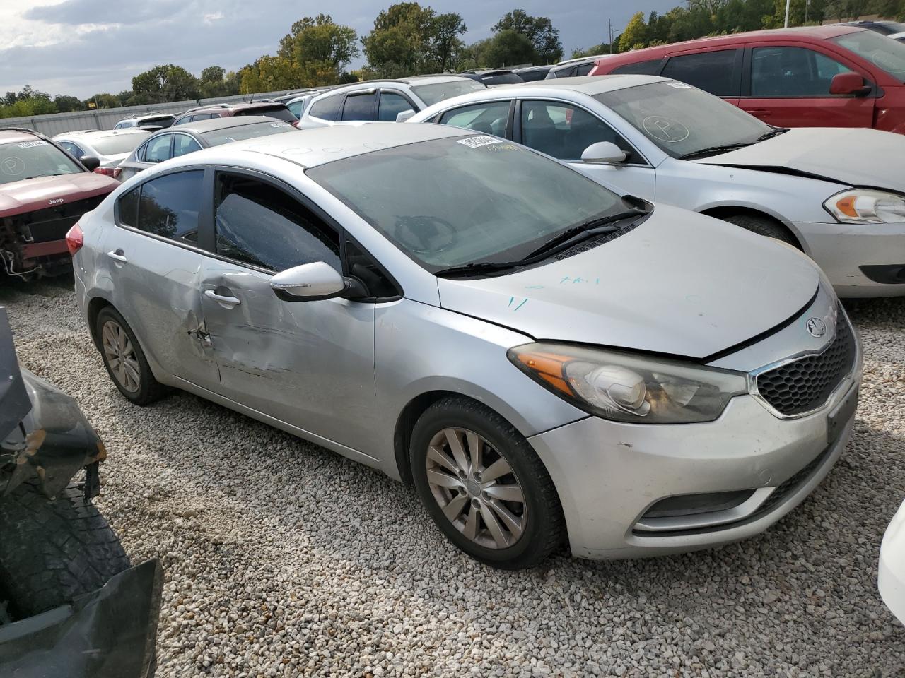 2015 KIA Forte VIN KNAFX4A61F5274493 Copart auction photo, side / hail damage thumbnail 4