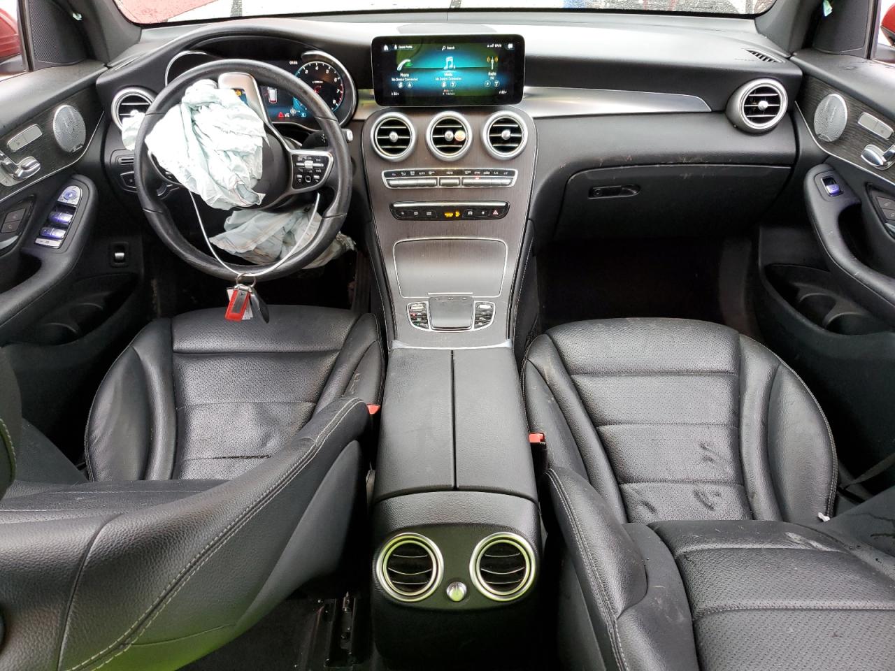 2020 Mercedes-Benz GLC VIN W1N0G8EB7LF836046 Copart auction photo, front end / side damage thumbnail 8