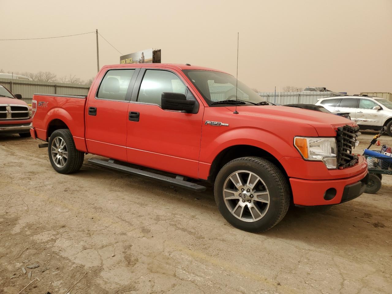 2014 Ford F-150 VIN 1FTFW1CF5EKD59001 Copart auction photo, front end damage thumbnail 4