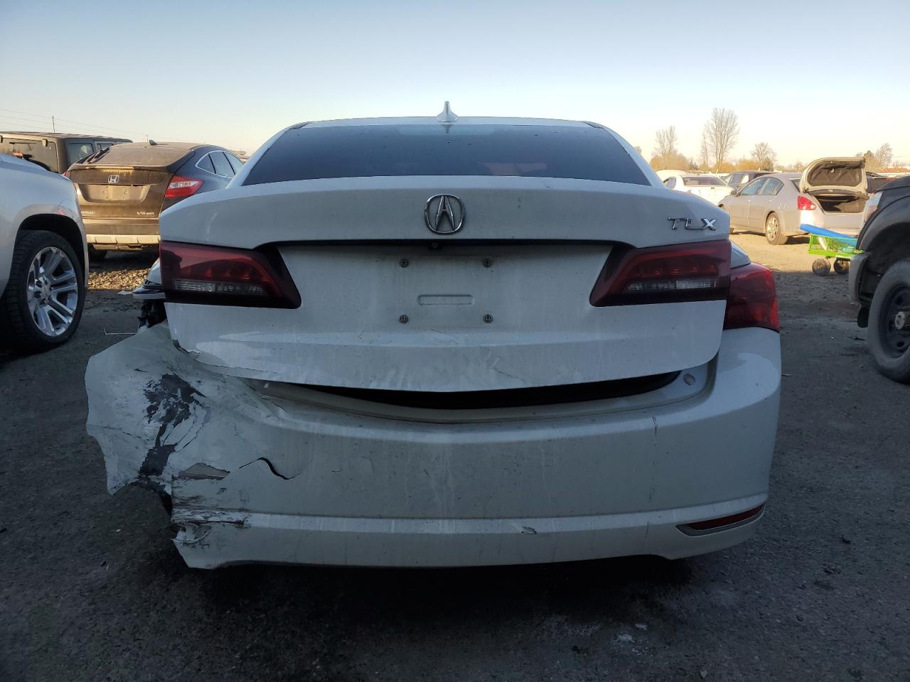 2015 Acura TLX VIN 19UUB2F55FA021277 Copart auction photo, rear end damage thumbnail 6