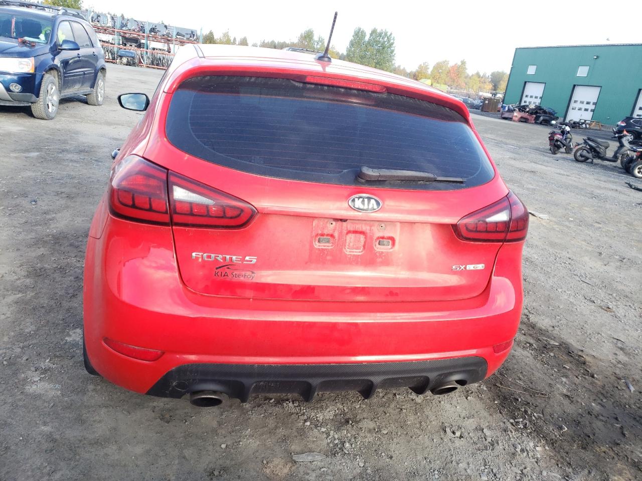 2016 KIA Forte VIN KNAFZ5A34G5468197 Copart auction photo, front end / side damage thumbnail 6