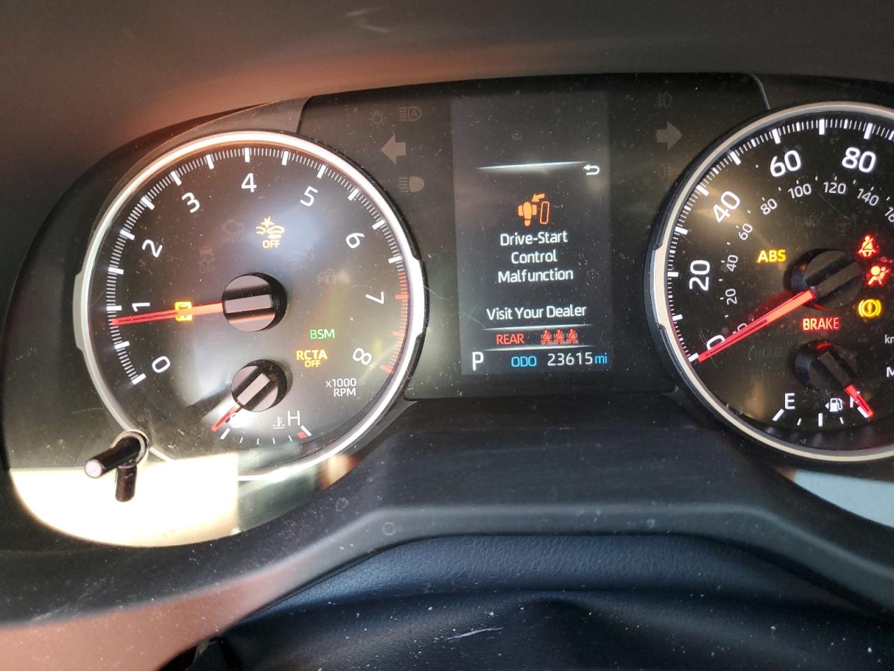 2022 Toyota RAV 4 VIN 2T3G1RFV3NC308142 Copart auction photo, front end / rear end damage thumbnail 9