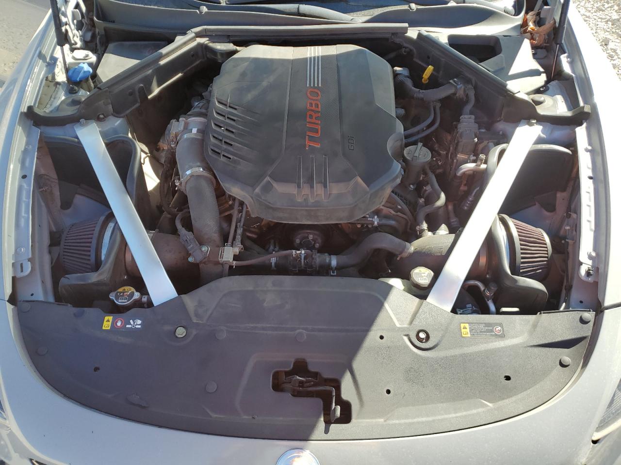 2018 KIA Stinger VIN KNAE55LC3J6016845 Copart auction photo, side / front end damage thumbnail 12