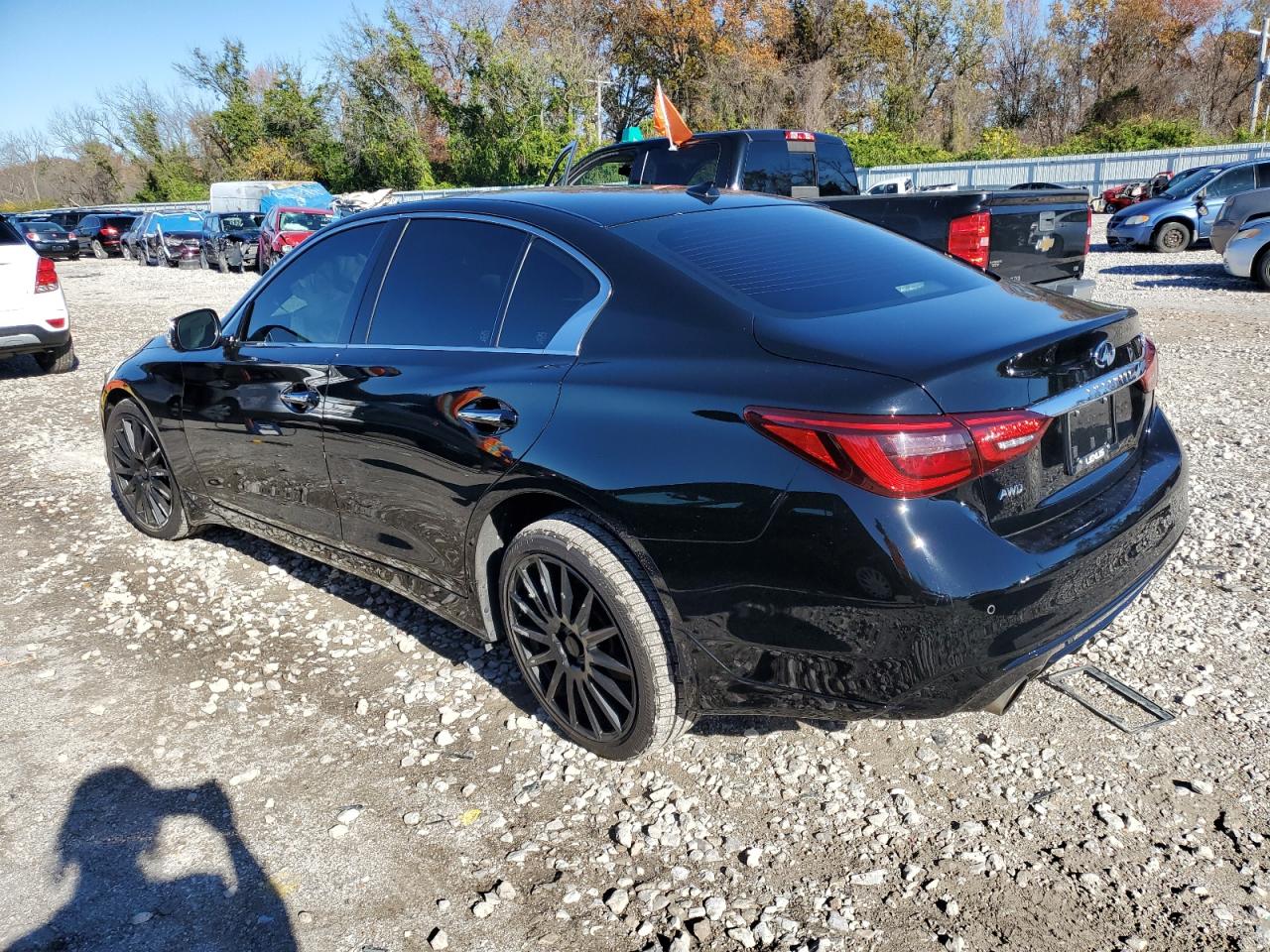2021 Infiniti Q50 VIN JN1EV7CR4MM754790 Copart auction photo, front end / side damage thumbnail 2