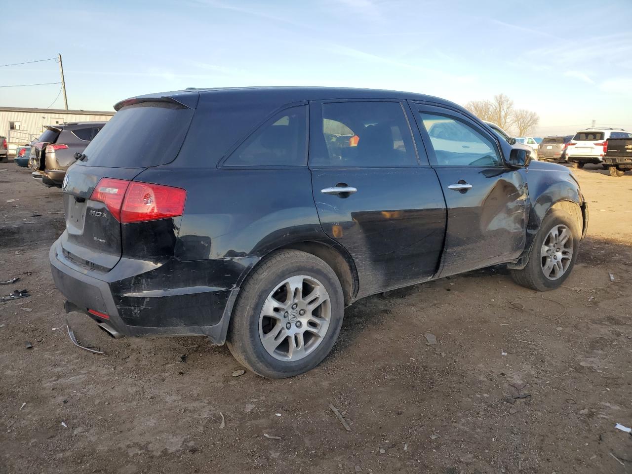 2008 Acura MDX VIN 2HNYD28398H521432 Copart auction photo, front end / side damage thumbnail 3