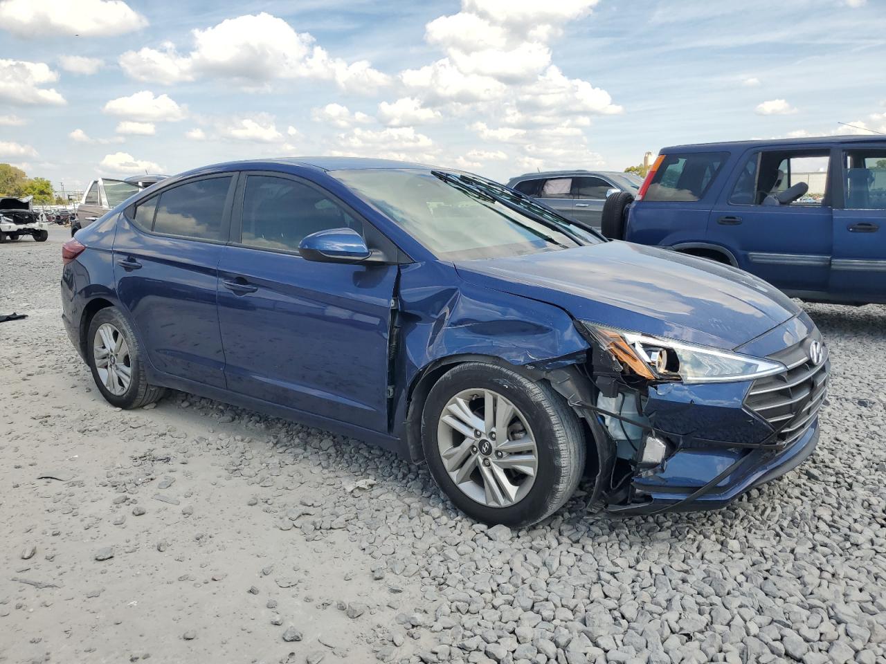 2020 Hyundai Elantra VIN 5NPD84LF3LH595953 Copart auction photo, front end / side damage thumbnail 4