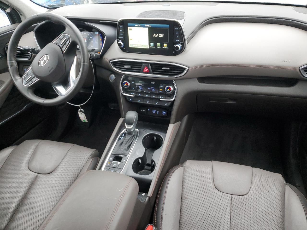 2019 Hyundai Santa Fe VIN 5NMS5CAD3KH081074 Copart auction photo, side damage thumbnail 8