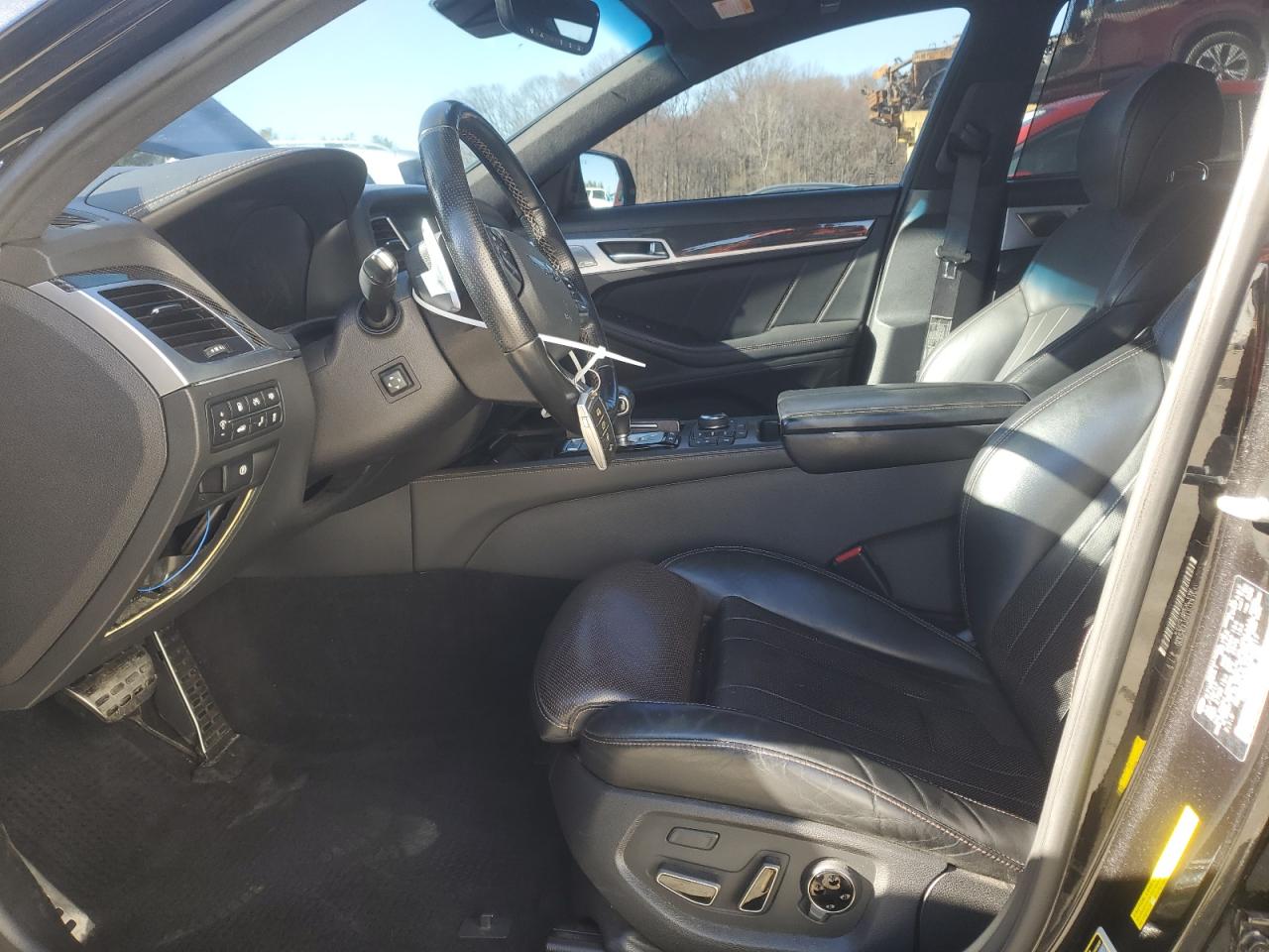 2018 Genesis G80 VIN KMHGN4JB0JU249217 Copart auction photo, front end / rear end damage thumbnail 7
