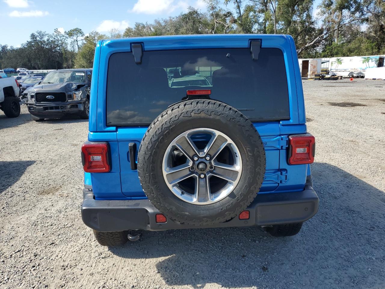 2021 Jeep Wrangler VIN 1C4HJXEG5MW715700 Copart auction photo, frame damage damage thumbnail 6
