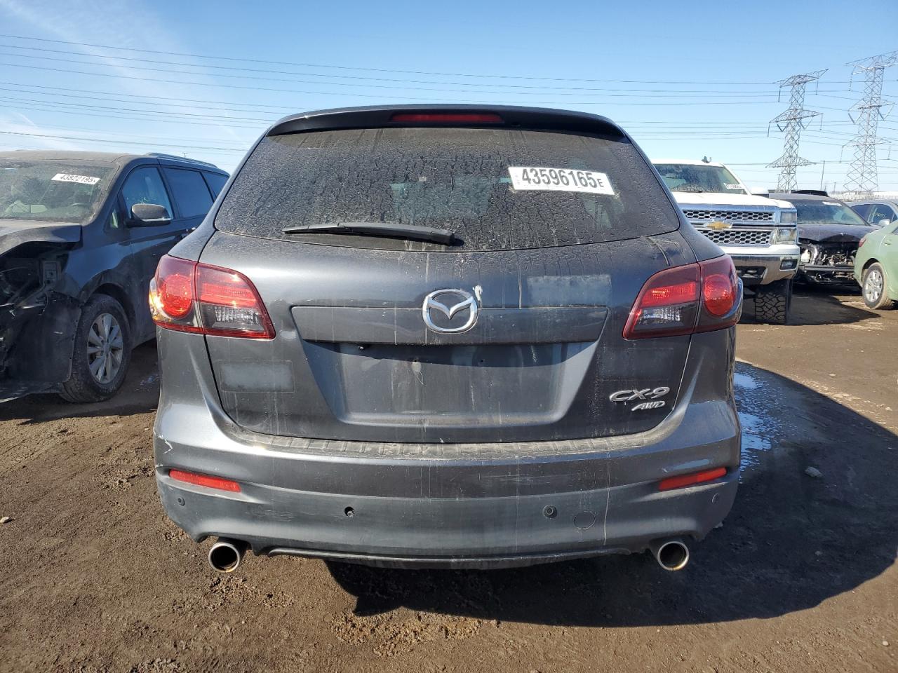 2014 Mazda CX-9 VIN JM3TB3CV4E0426546 Copart auction photo, rear end / mechanical damage thumbnail 6