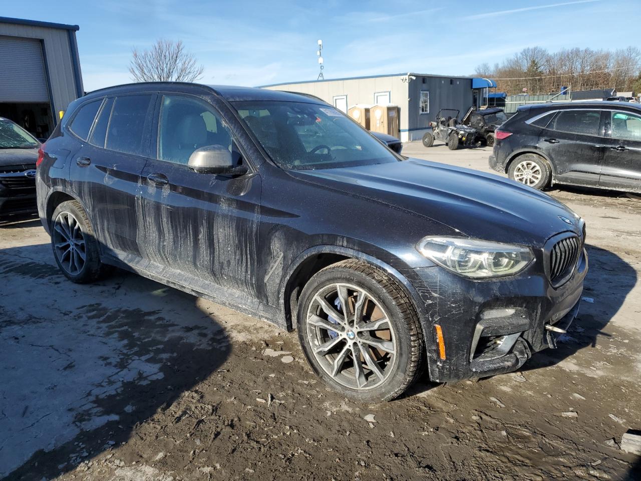 2018 BMW X3 VIN 5UXTS3C56J0Y99351 Copart auction photo, front end damage thumbnail 4