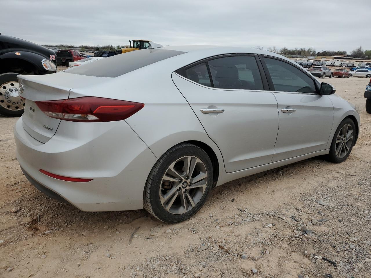 2017 Hyundai Elantra VIN 5NPD84LF3HH005760 Copart auction photo, side / front end damage thumbnail 3