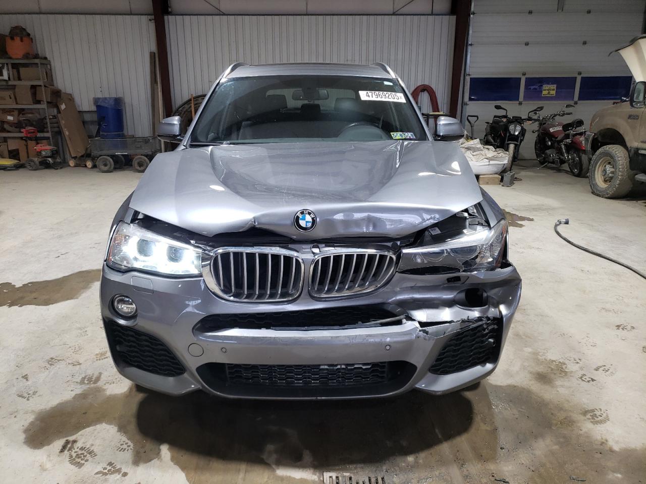 2017 BMW X3 VIN 5UXWX9C31H0W75348 Copart auction photo, front end damage thumbnail 5