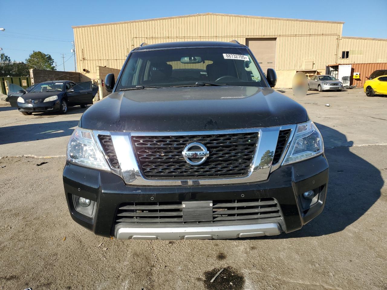2017 Nissan Armada VIN JN8AY2ND6H9007194 Copart auction photo, burn - engine damage thumbnail 5