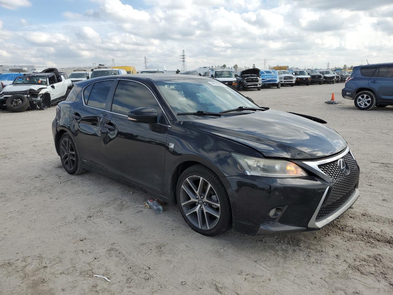 2015 Lexus CT VIN JTHKD5BH7F2239599 Copart auction photo, side damage thumbnail 4