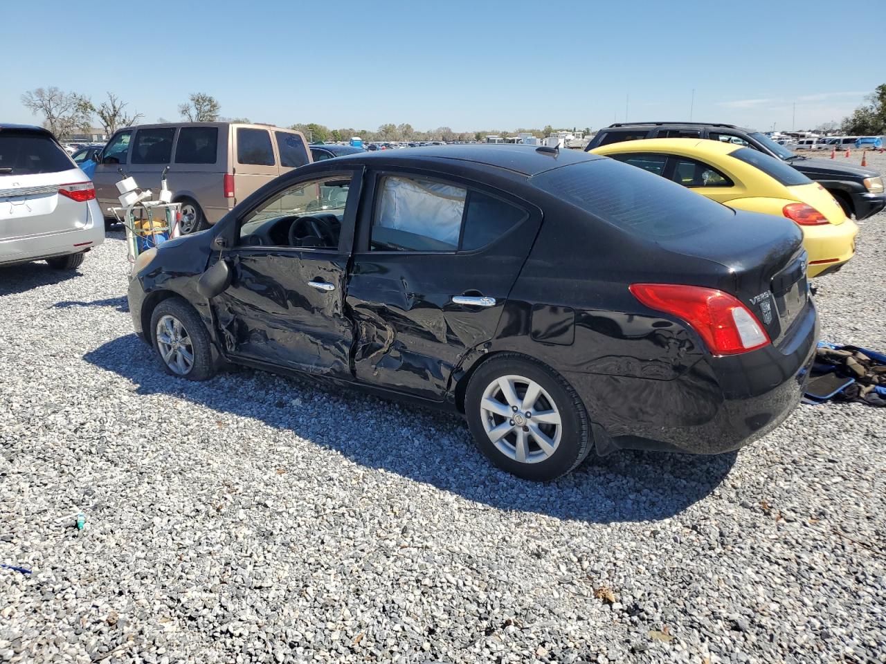 2012 Nissan Versa VIN 3N1CN7AP8CL925106 Copart auction photo, side damage thumbnail 2