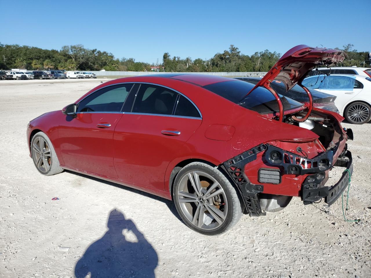 2022 Mercedes-Benz CLA-klasse VIN W1K5J4GB9NN294404 Copart auction photo, rear end damage thumbnail 2