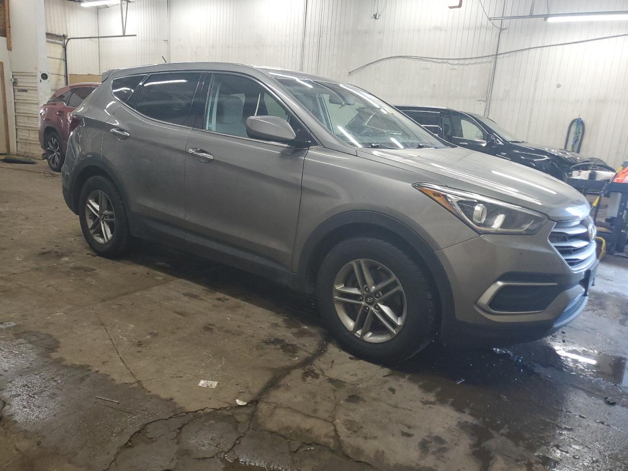 2018 Hyundai Santa Fe VIN 5XYZTDLBXJG556654 Copart auction photo, side damage thumbnail 4