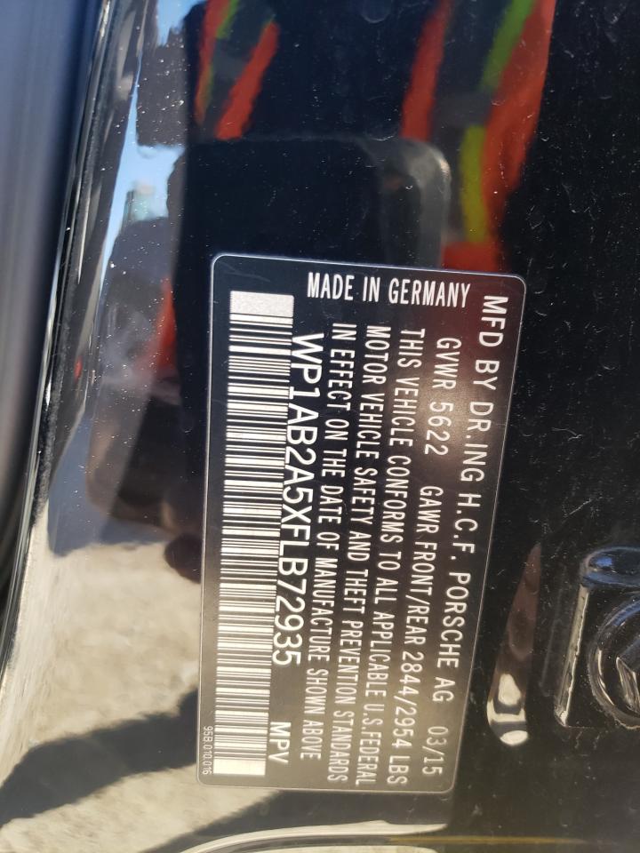 2015 Porsche Macan VIN WP1AB2A5XFLB72935 Copart auction photo, normal wear / minor dent/scratches damage thumbnail 13