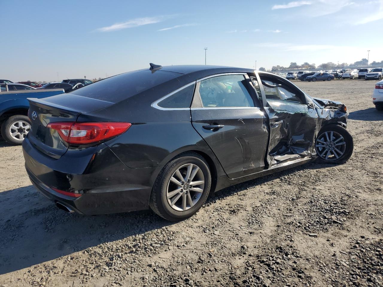 2015 Hyundai Sonata VIN 5NPE24AFXFH212572 Copart auction photo, all over damage thumbnail 3