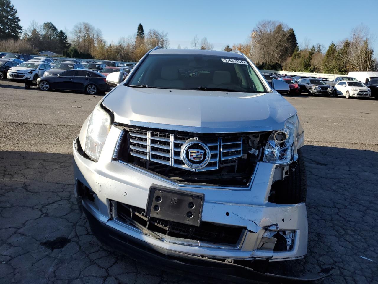 2016 Cadillac SRX VIN 3GYFNEE37GS574653 Copart auction photo, front end / side damage thumbnail 5