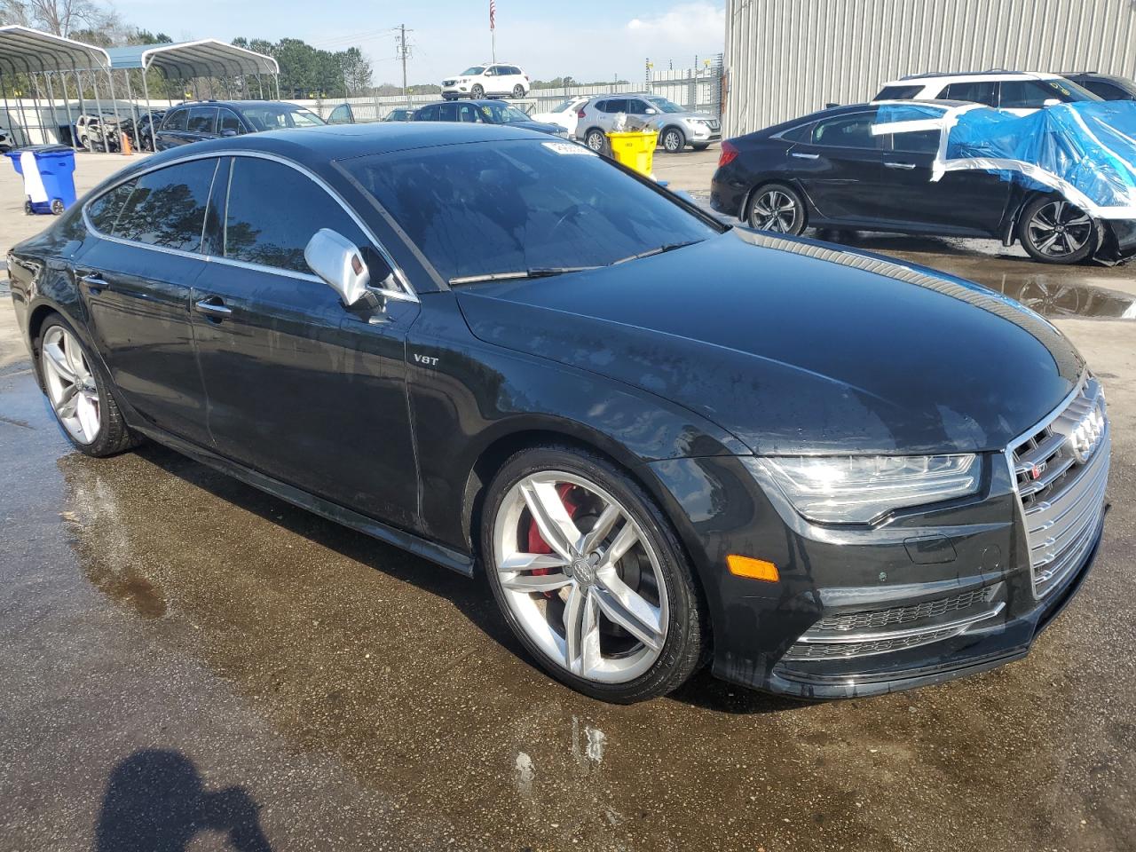 2017 Audi S7 VIN WAUWFAFC9HN033980 Copart auction photo, rear end / side damage thumbnail 4