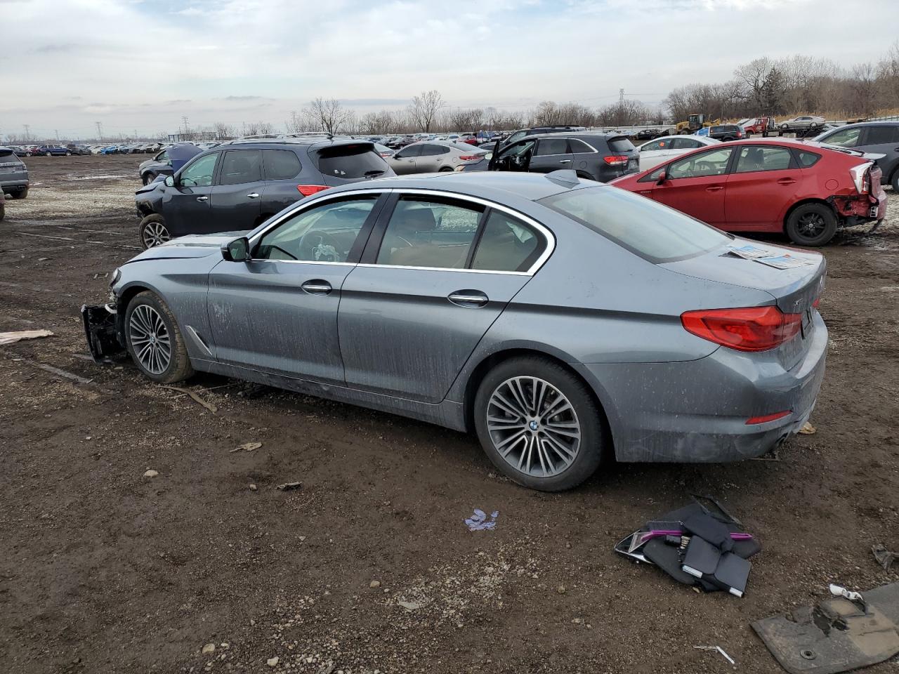 2018 BMW 5er VIN WBAJA7C52JWA72012 Copart auction photo, front end damage thumbnail 2