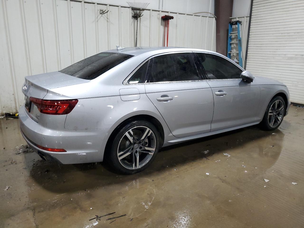 2018 Audi A4 VIN WAUENAF45JN009785 Copart auction photo, vandalism damage thumbnail 3