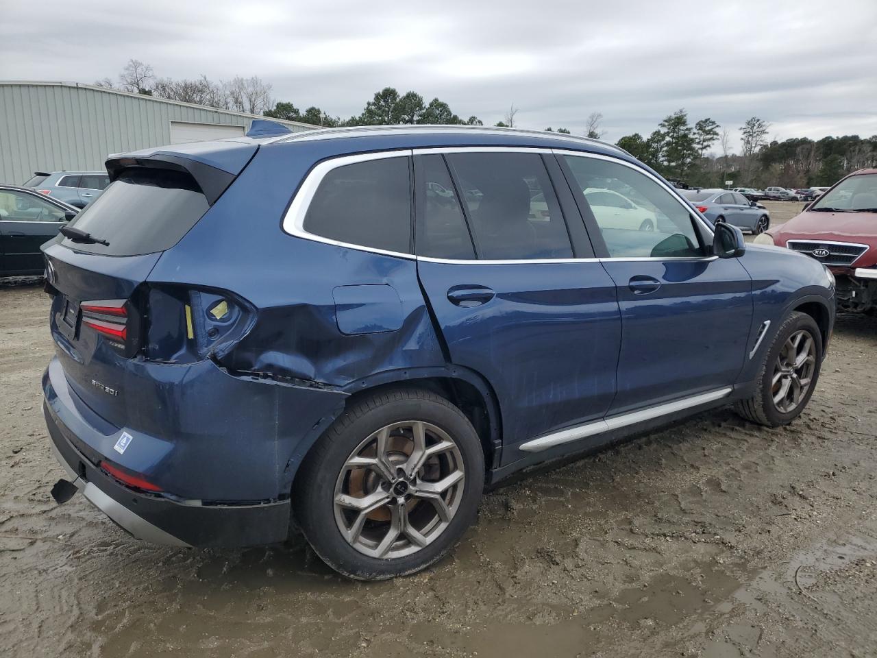2023 BMW X3 VIN 5UX43DP07P9P14802 Copart auction photo, rear end / minor dent/scratches damage thumbnail 3