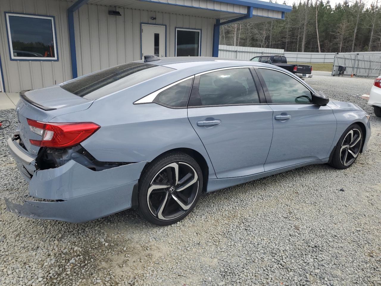 2021 Honda Accord VIN 1HGCV1F30MA111123 Copart auction photo, rear end damage thumbnail 3