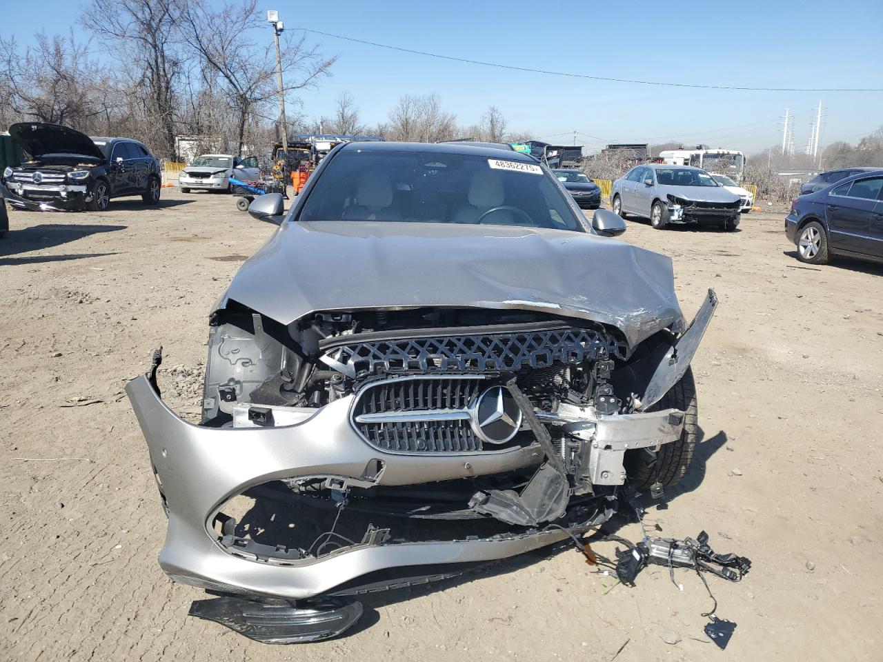 2022 Mercedes-Benz C-klasse VIN W1KAF4HB9NR016223 Copart auction photo, front end / minor dent/scratches damage thumbnail 5